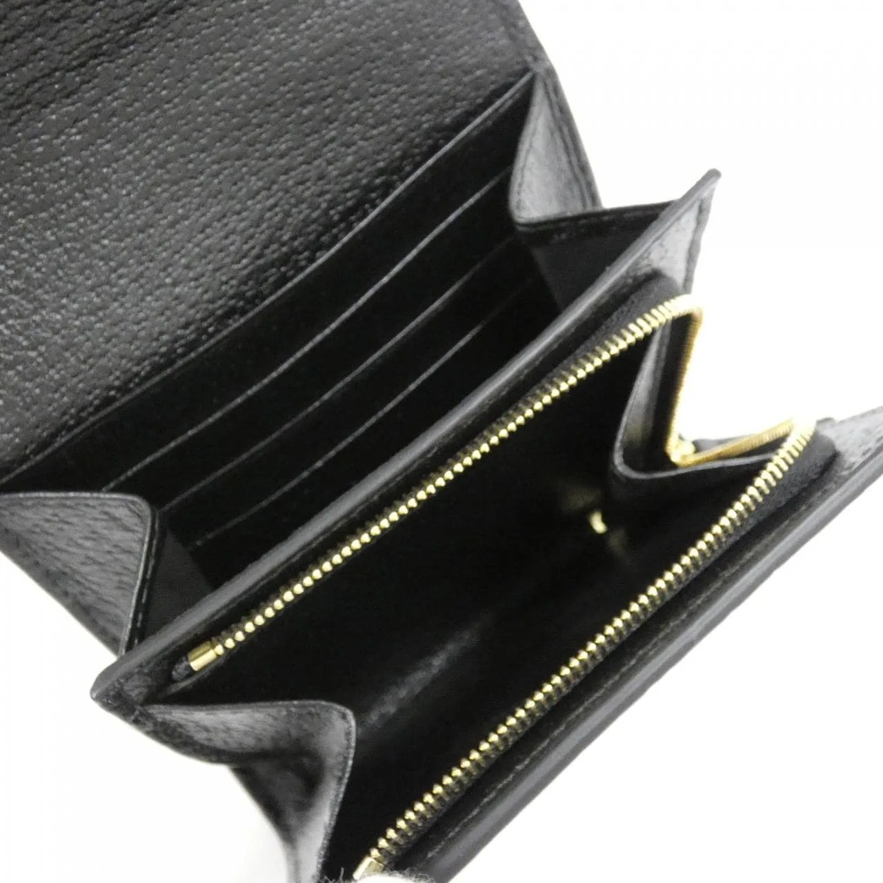 GUCCI 719887 DJ2DG Wallet Leather 黑色 皮革 中古品A - 縮圖 4