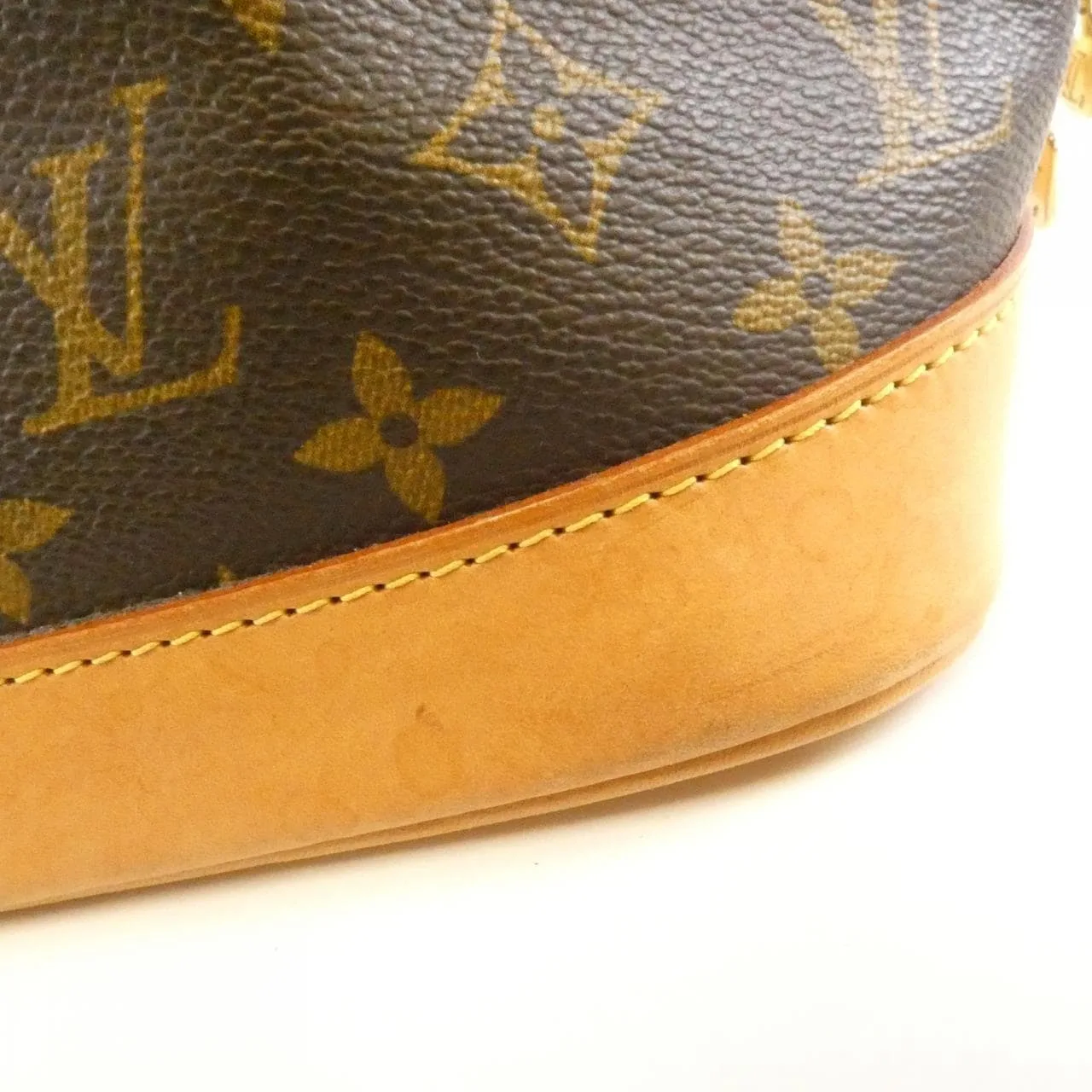 LOUIS VUITTON Alma M51130 Handbag Monogram 黑色 Monogram 中古品B - 縮圖 4
