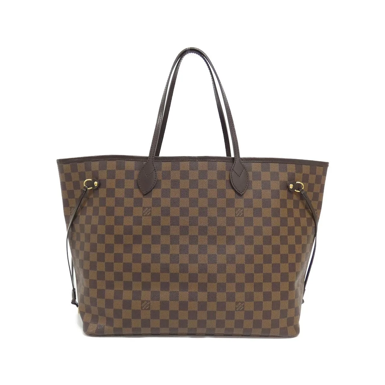LOUIS VUITTON Neverfull N51106 Tote Damier Black