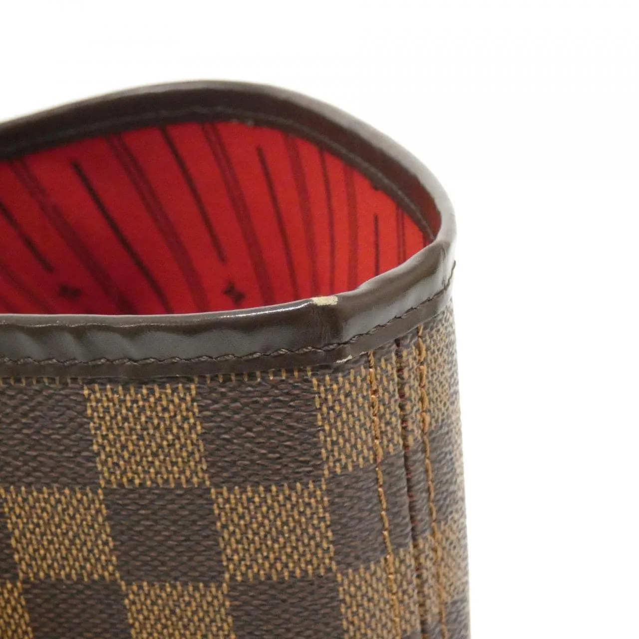 LOUIS VUITTON Neverfull N51106 Tote Damier 黑色 Damier 中古品A - 縮圖 4