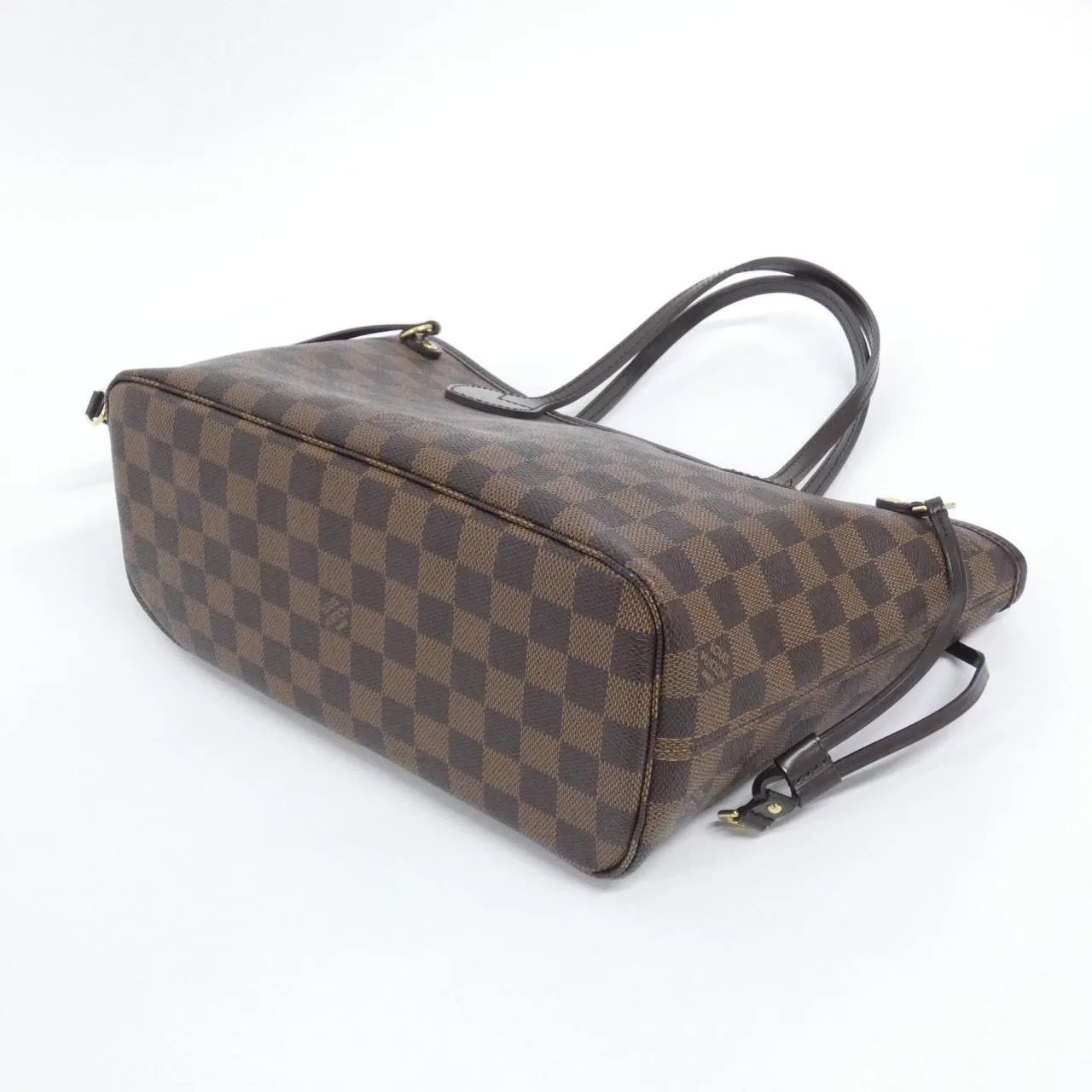 LOUIS VUITTON Neverfull N51109 Tote Damier 黑色 Damier 中古品A - 縮圖 2