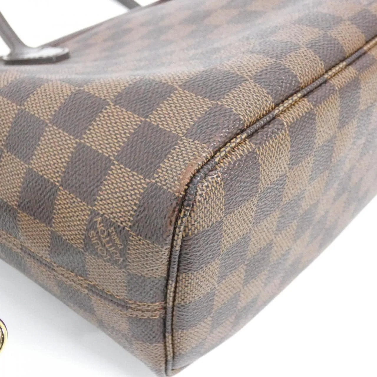 LOUIS VUITTON Neverfull N51109 Tote Damier 黑色 Damier 中古品A - 縮圖 3