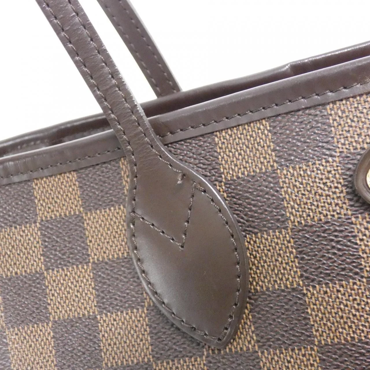 LOUIS VUITTON Neverfull N51109 Tote Damier 黑色 Damier 中古品A - 縮圖 5