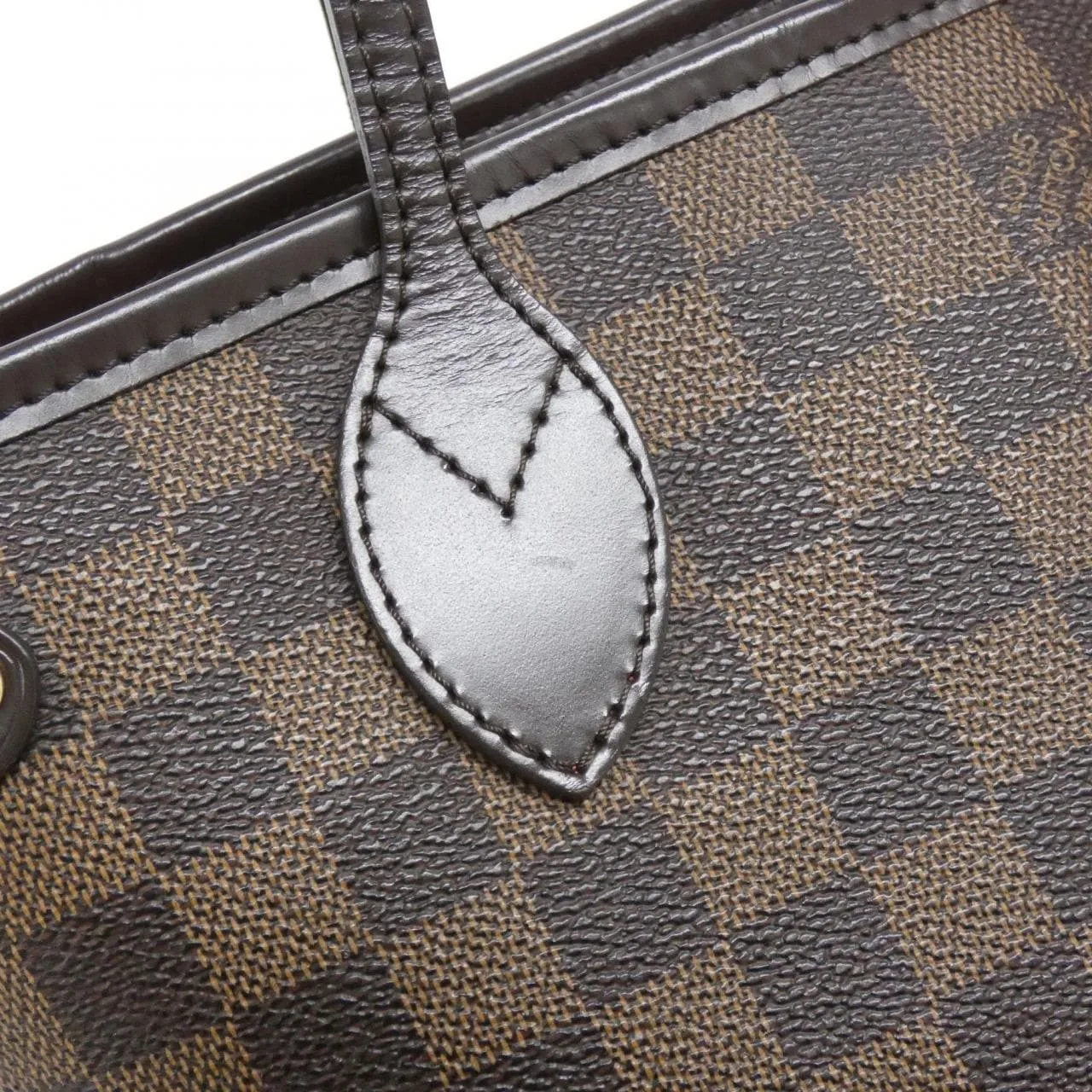 LOUIS VUITTON Neverfull N51109 Tote Damier 黑色 Damier 中古品A - 縮圖 6