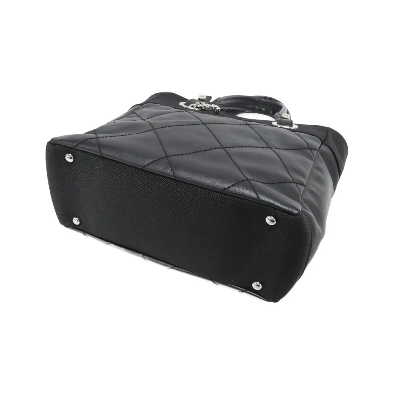 CHANEL 34208 Handbag Canvas Black Canvas Rank A - Thumbnail 3