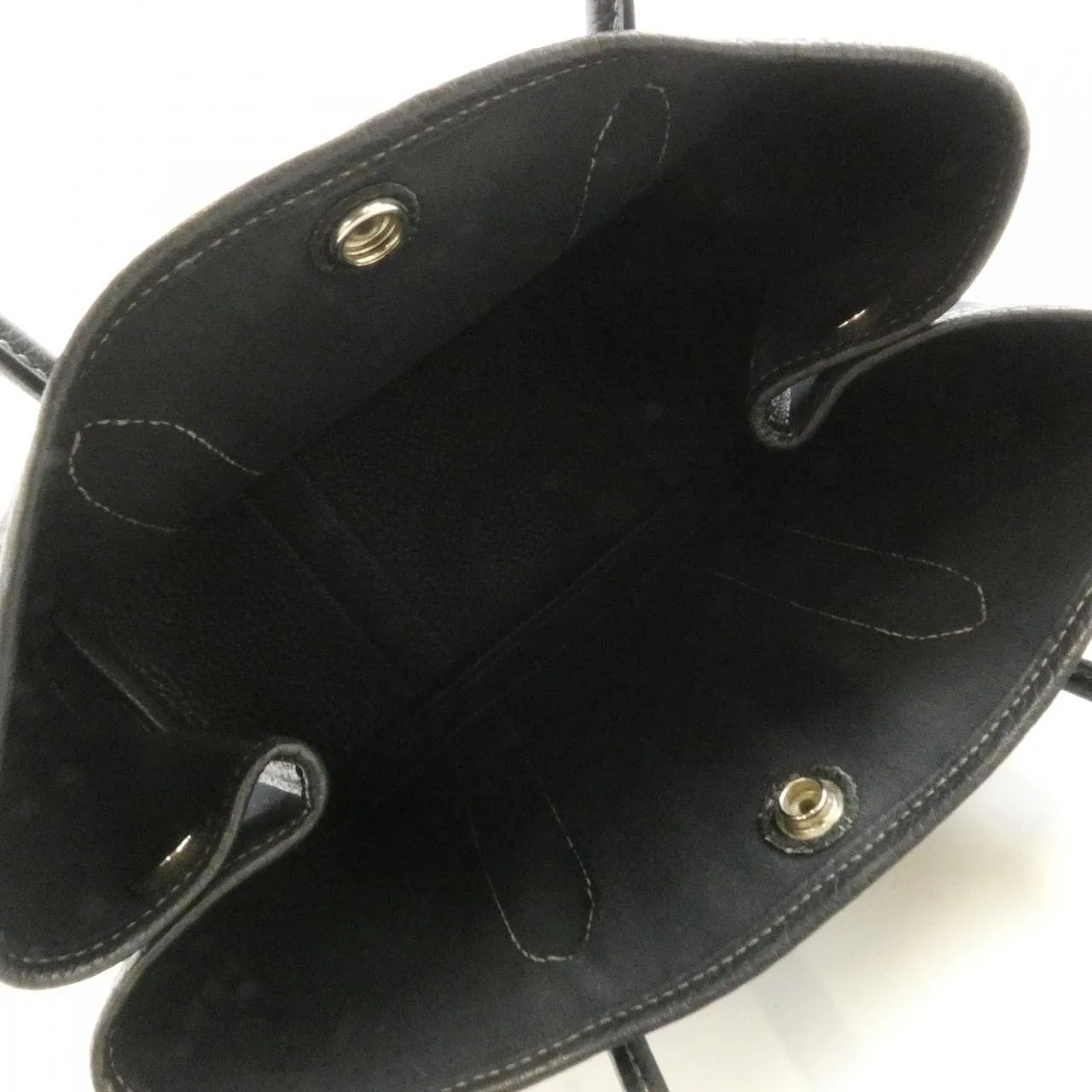 HERMES Garden Party 051551CK Tote Black Rank B - Thumbnail 5