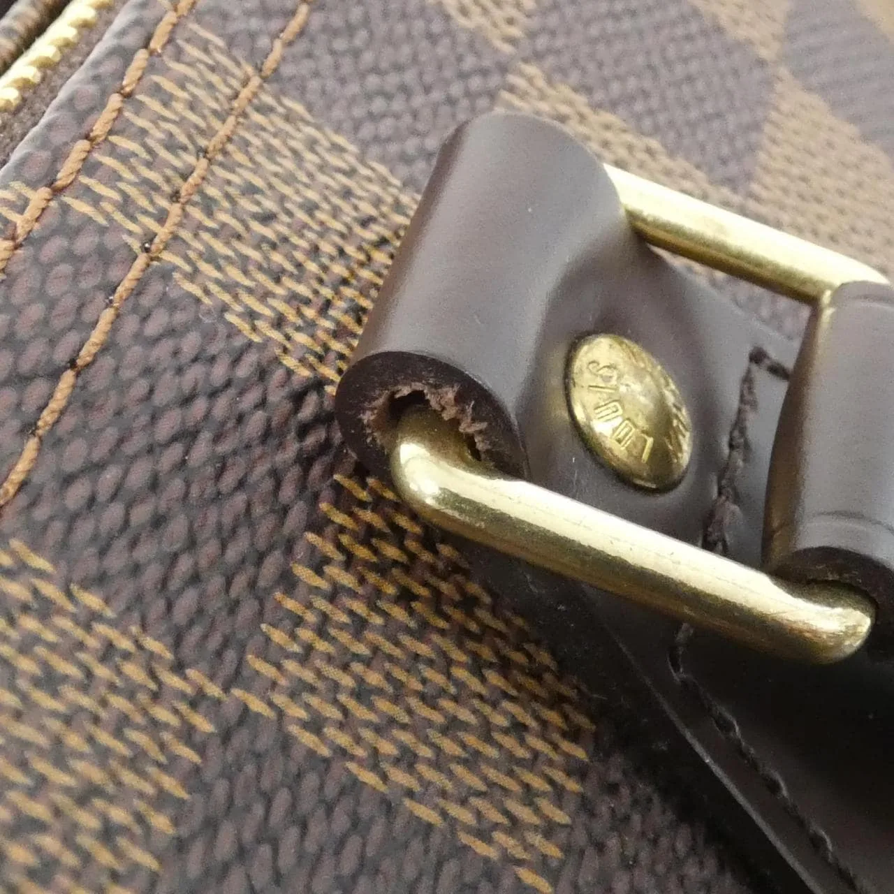 LOUIS VUITTON Speedy N41532 Boston Damier 黑色 Damier 中古品A - 縮圖 8