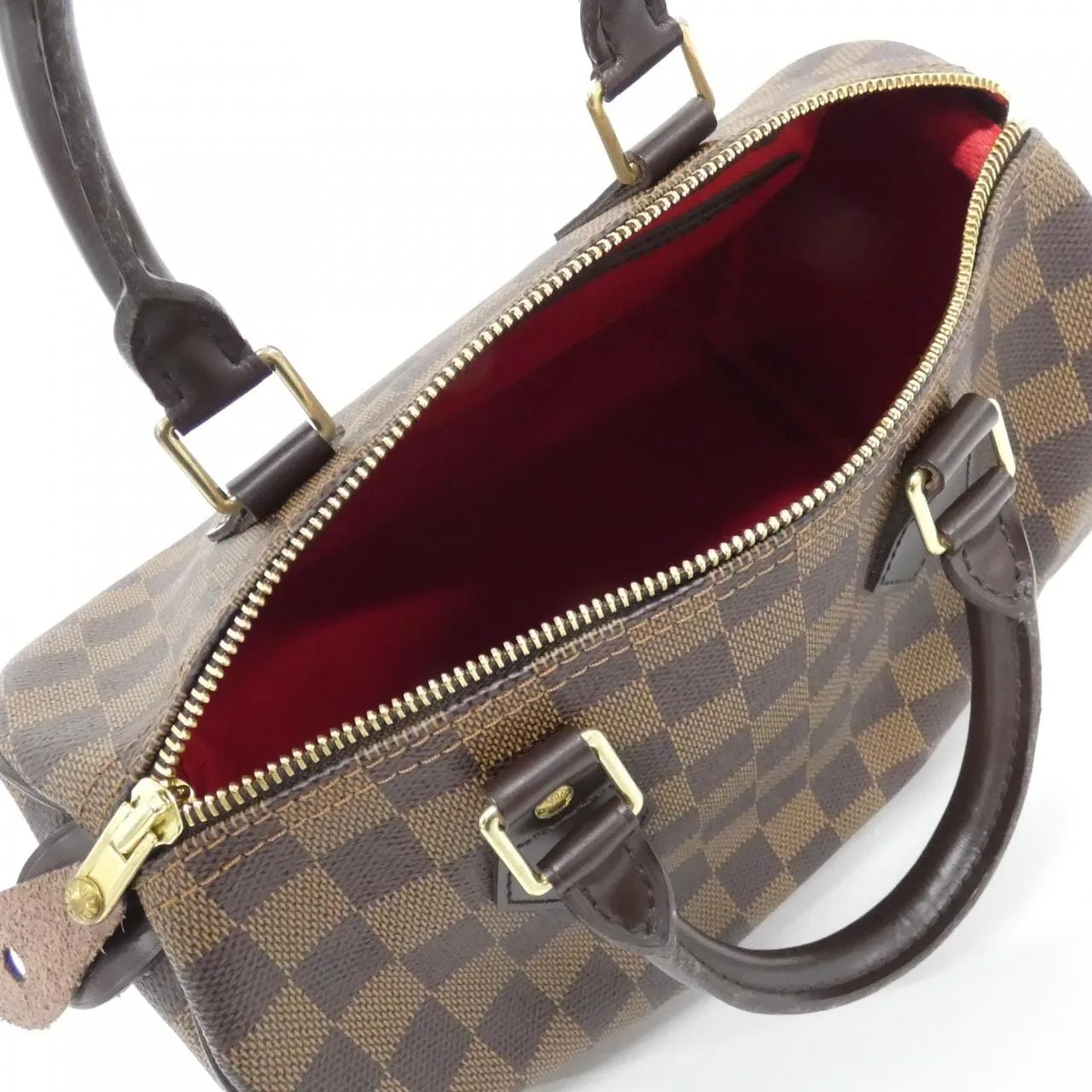 LOUIS VUITTON Speedy N41532 Boston Damier 黑色 Damier 中古品A - 縮圖 10