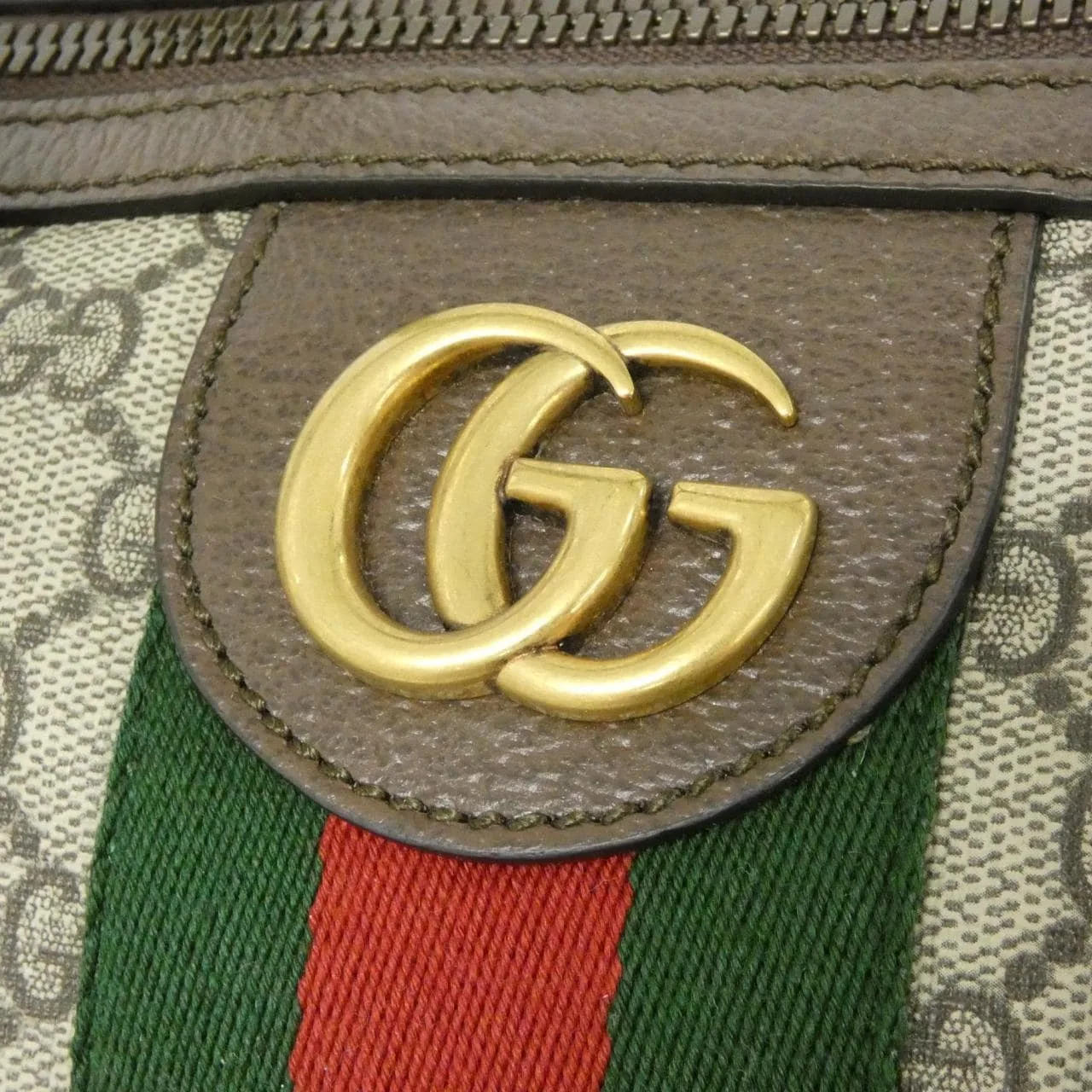GUCCI Ophidia 547953 9C2ST Boston Canvas 黑色 帆布 中古品A - 縮圖 4