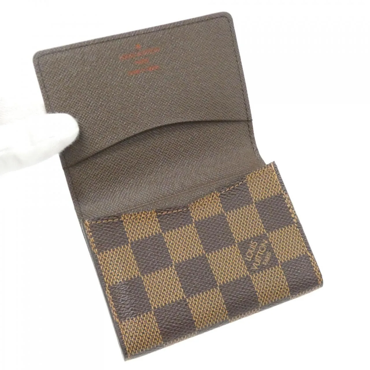 LOUIS VUITTON N62920 Card Case Damier 黑色 Damier 中古品A - 縮圖 4