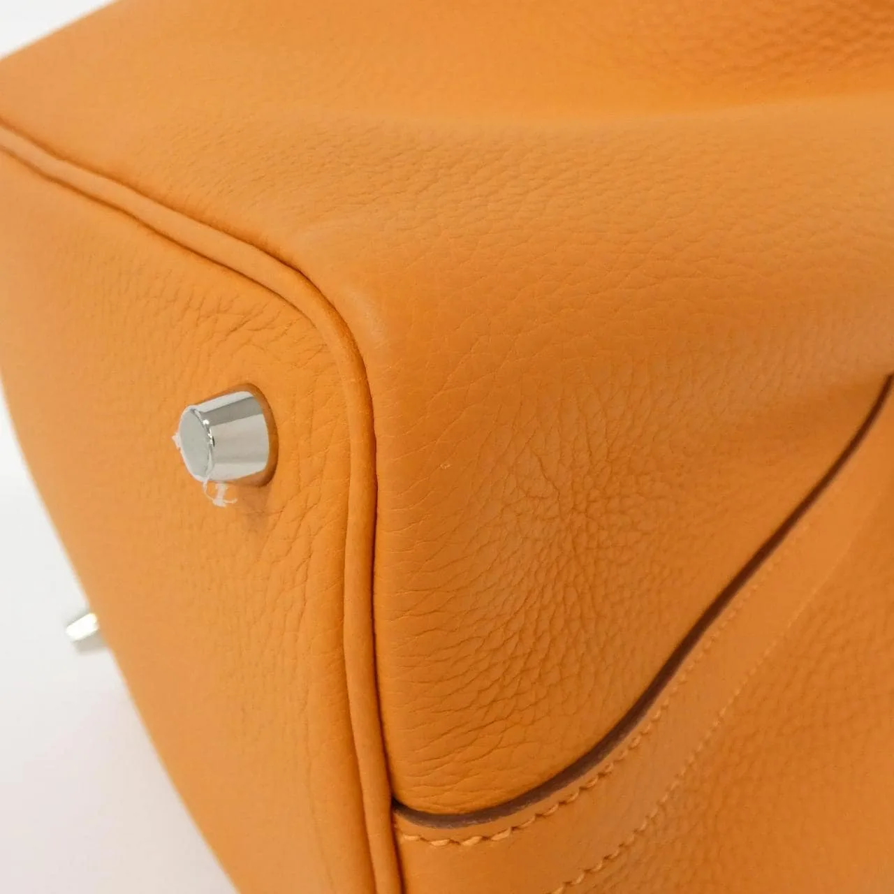 HERMES Picotin 056289CK Handbag Clemence 橙色 Clemence 皮 中古品A - 縮圖 2