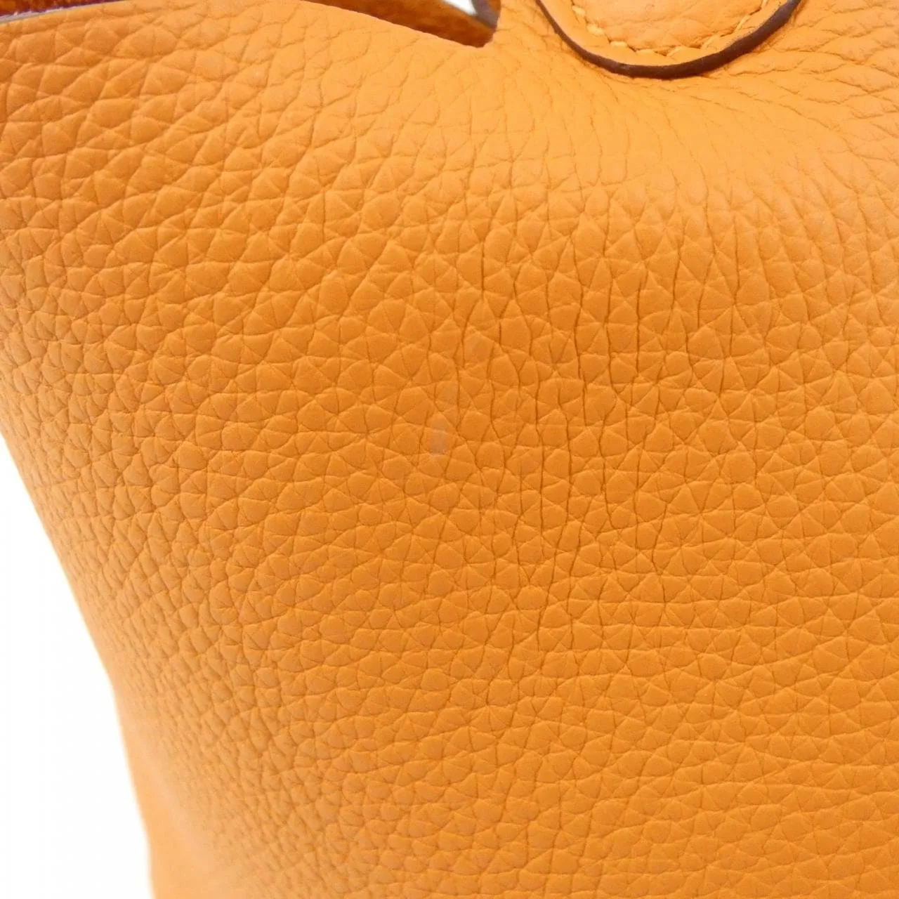 HERMES Picotin 056289CK Handbag Clemence 橙色 Clemence 皮 中古品A - 縮圖 4