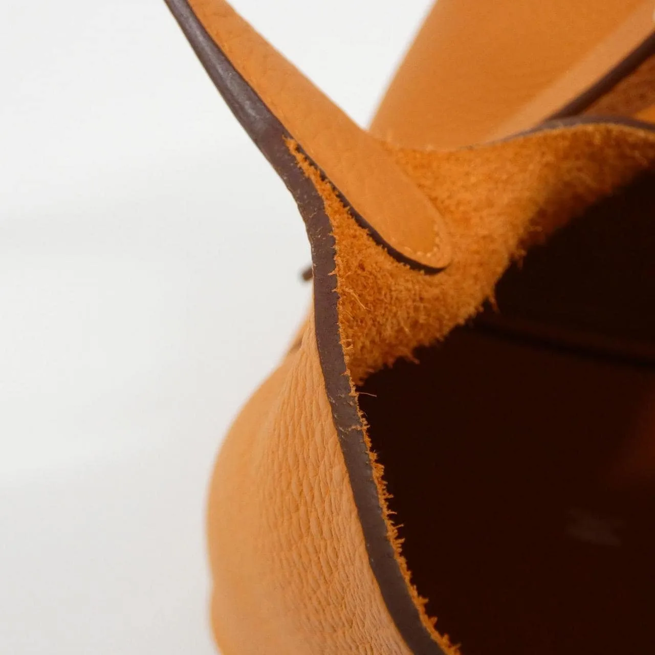 HERMES Picotin 056289CK Handbag Clemence 橙色 Clemence 皮 中古品A - 縮圖 9