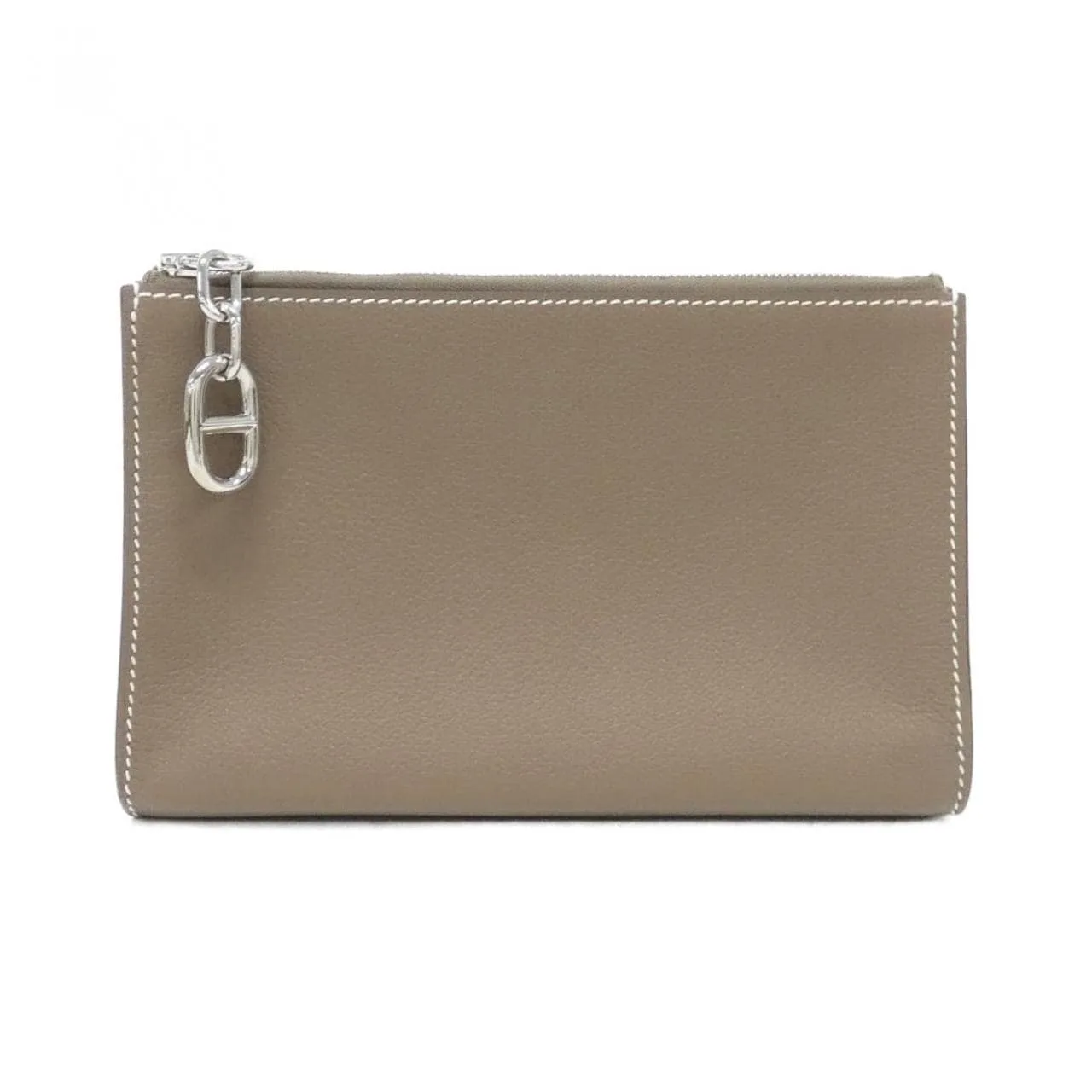 HERMES 084321CK Pouch Etoupe