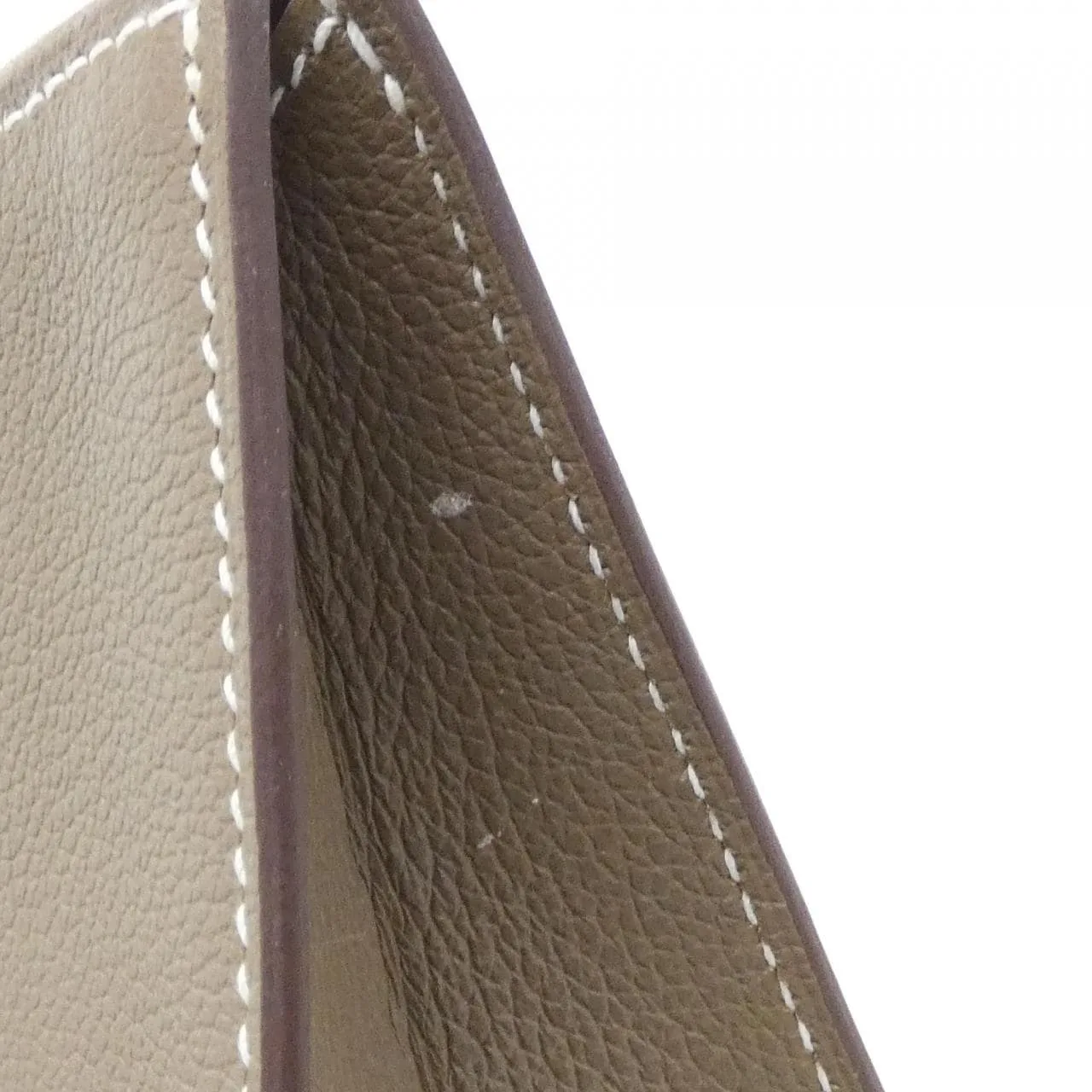HERMES 084321CK Pouch Etoupe Rank A - Thumbnail 4