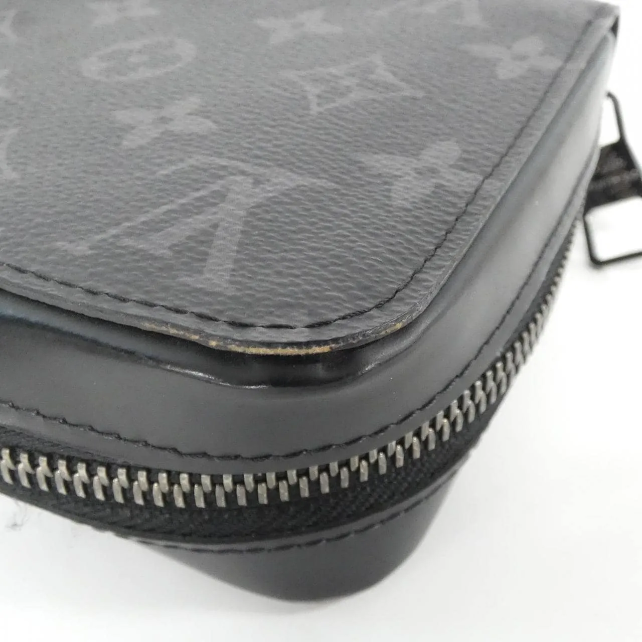 LOUIS VUITTON Eclipse M61698 Wallet Monogram 黑色 Monogram 中古品B - 縮圖 3