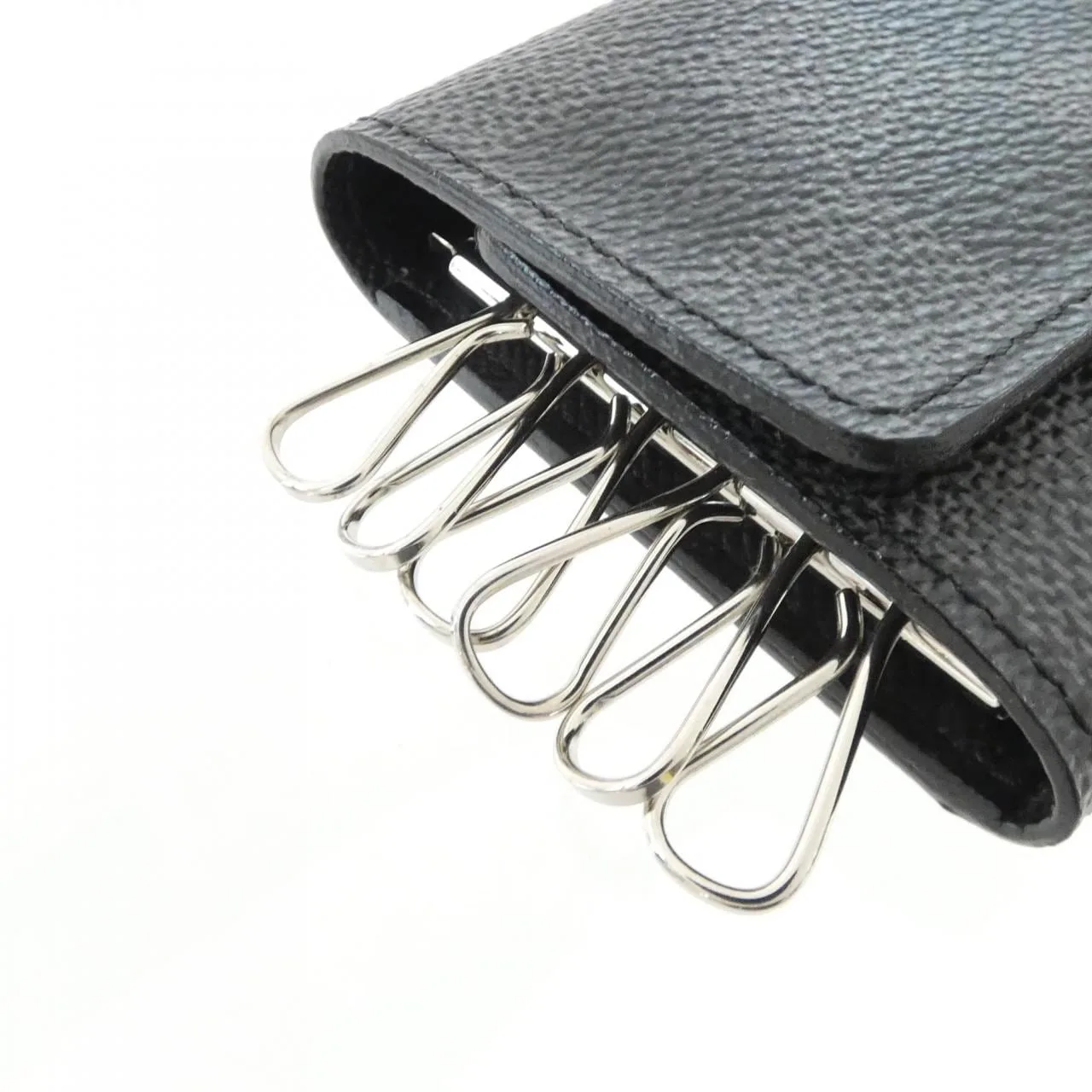LOUIS VUITTON N62662 Key Case Damier Black Damier Rank A - Thumbnail 2