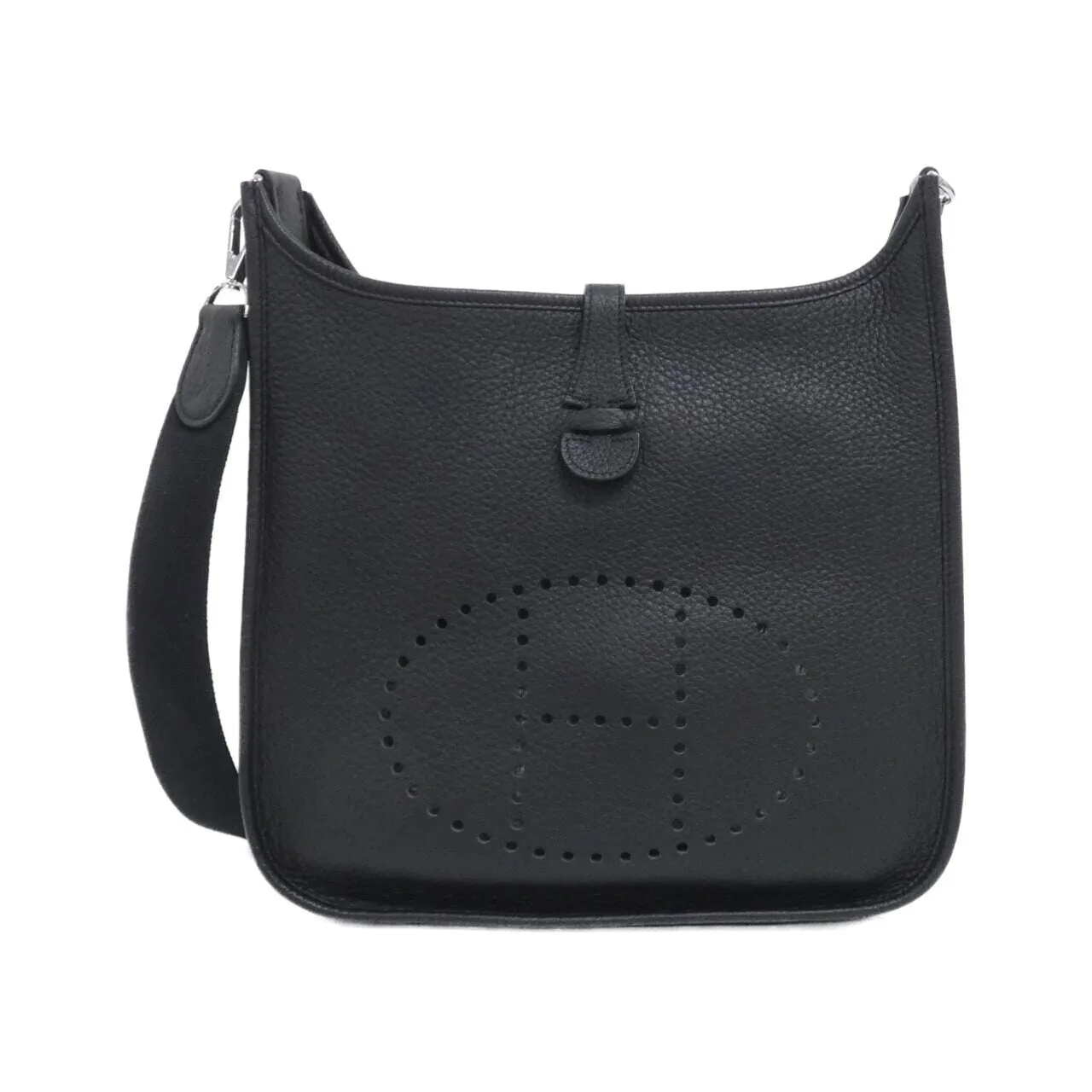 HERMES Evelyne 038084CK Shoulder Clemence Black