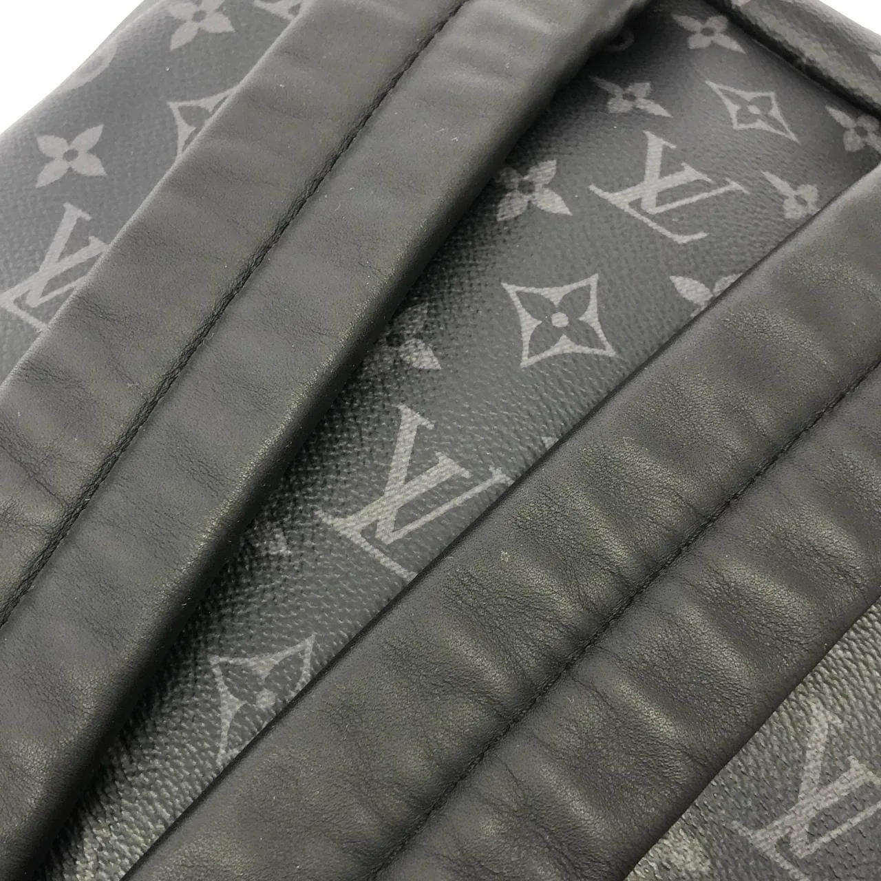 LOUIS VUITTON Eclipse M43186 Backpack Monogram 黑色 Monogram 中古品A - 縮圖 7