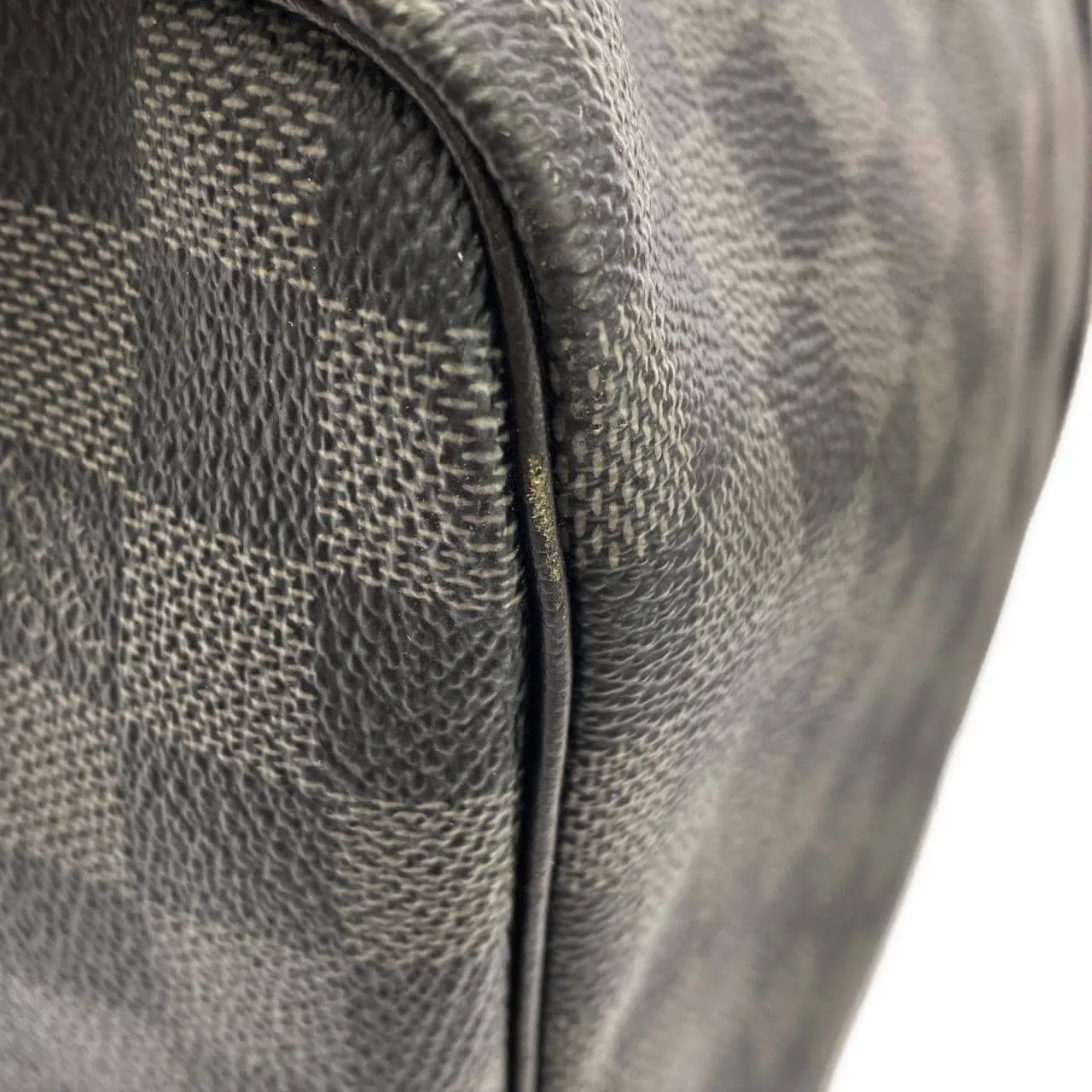 LOUIS VUITTON Keepall N41413 Boston Damier 黑色 Damier 中古品A - 縮圖 3