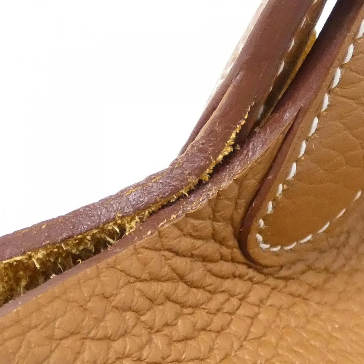 HERMES Picotin 056289CC Handbag Clemence Gold Clemence Leather Rank A - Thumbnail 3