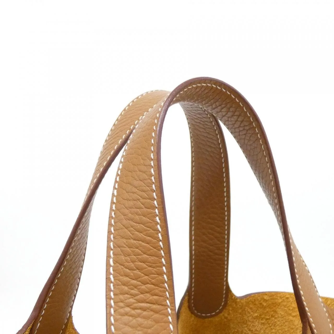 HERMES Picotin 056289CC Handbag Clemence Gold Clemence Leather Rank A - Thumbnail 5