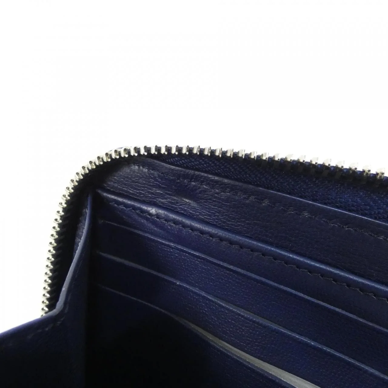 LOUIS VUITTON N81186 Wallet Leather 藍色 皮革 中古品A - 縮圖 6