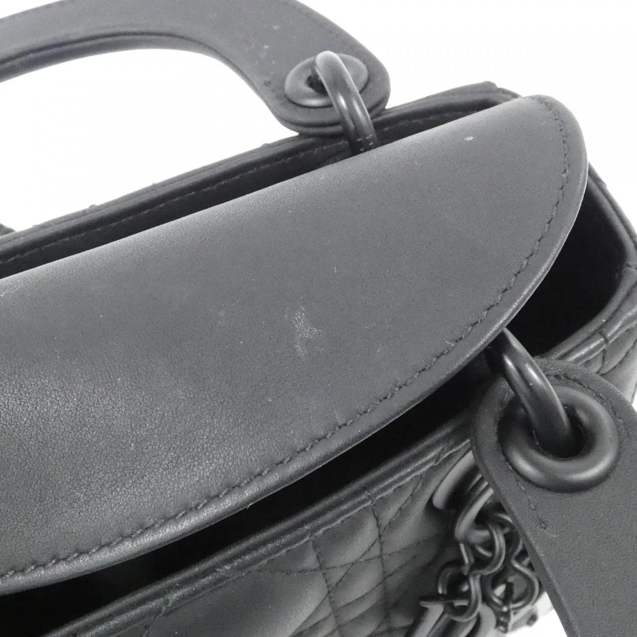 DIOR Lady Dior M0505SLOI Handbag 黑色 中古品A - 縮圖 7