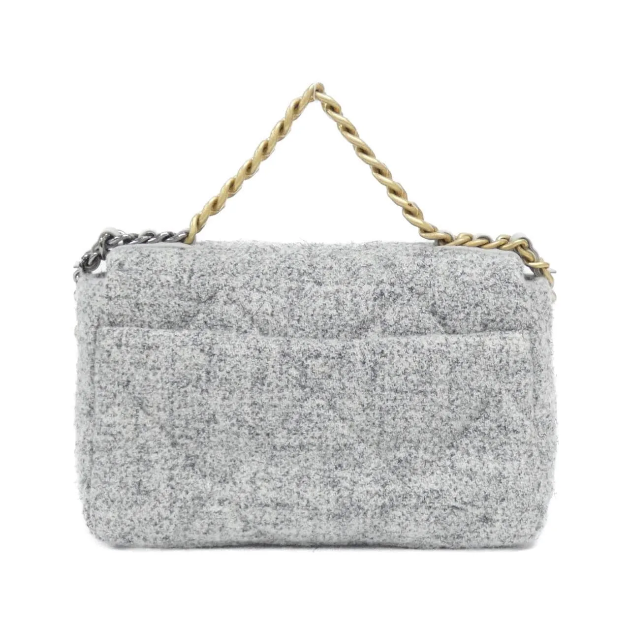 CHANEL Chanel 19 AS1160 Shoulder Tweed Grey Tweed Rank A - Thumbnail 2