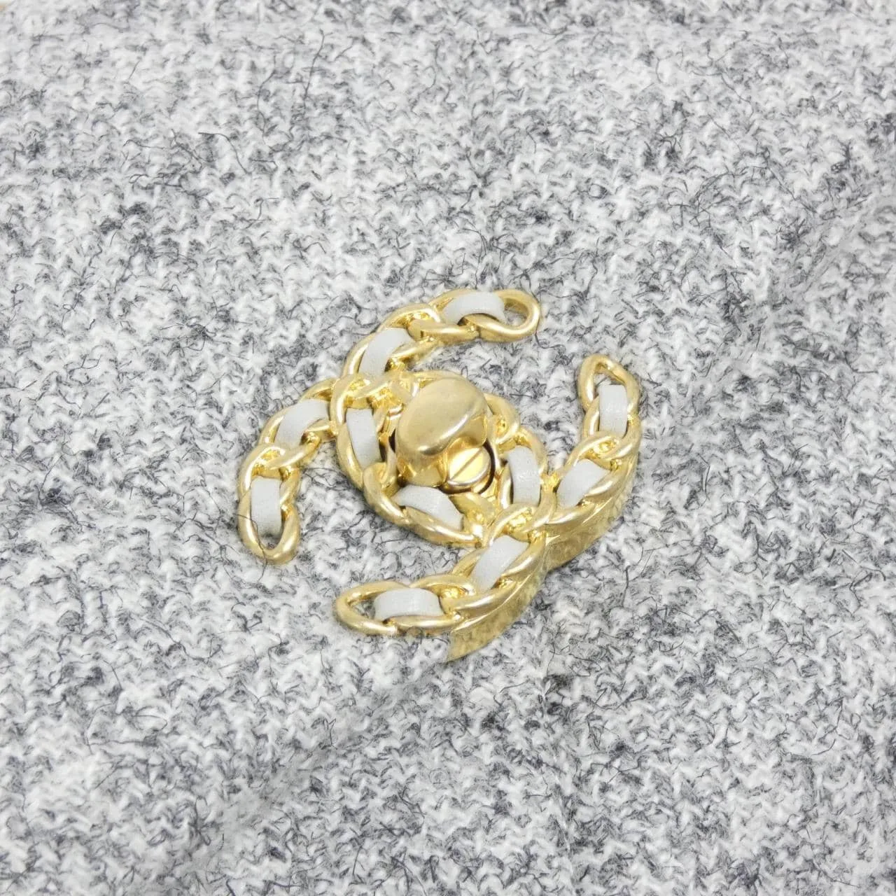 CHANEL Chanel 19 AS1160 Shoulder Tweed Grey Tweed Rank A - Thumbnail 4