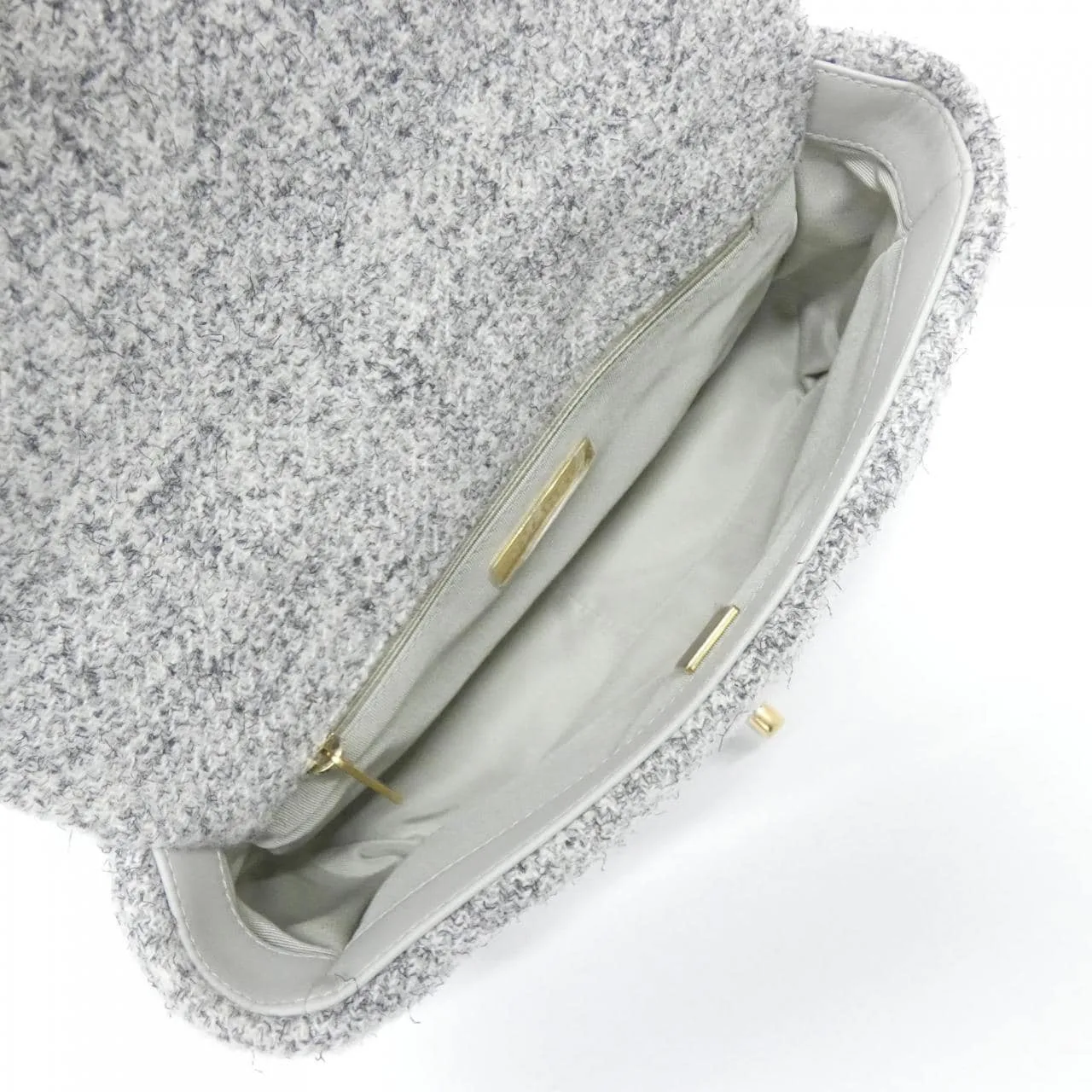 CHANEL Chanel 19 AS1160 Shoulder Tweed Grey Tweed Rank A - Thumbnail 6