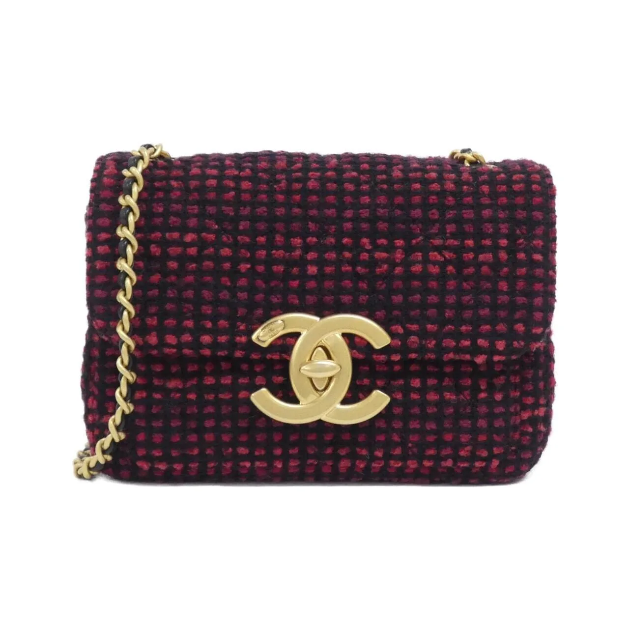 CHANEL AS5026 Shoulder Tweed Black