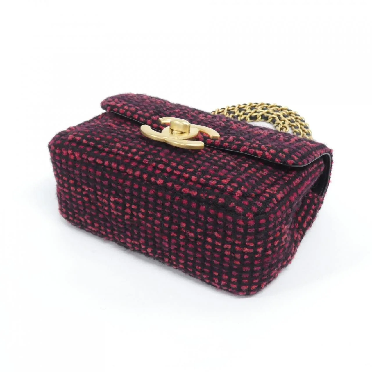 CHANEL AS5026 Shoulder Tweed Black Tweed Rank A - Thumbnail 3