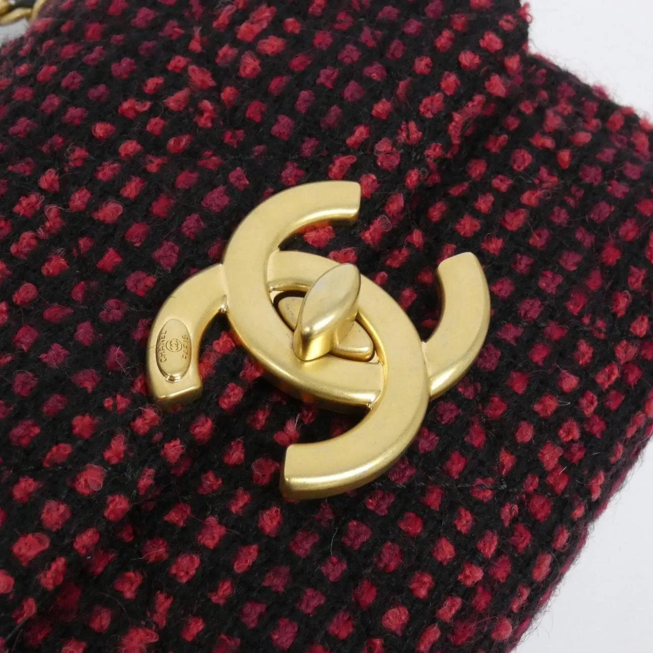 CHANEL AS5026 Shoulder Tweed Black Tweed Rank A - Thumbnail 4