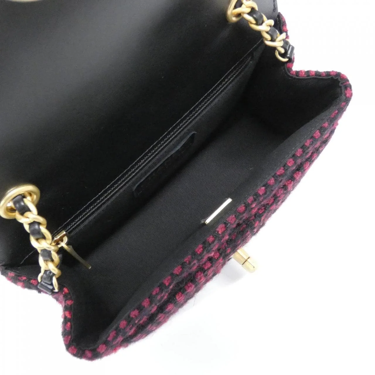 CHANEL AS5026 Shoulder Tweed Black Tweed Rank A - Thumbnail 6