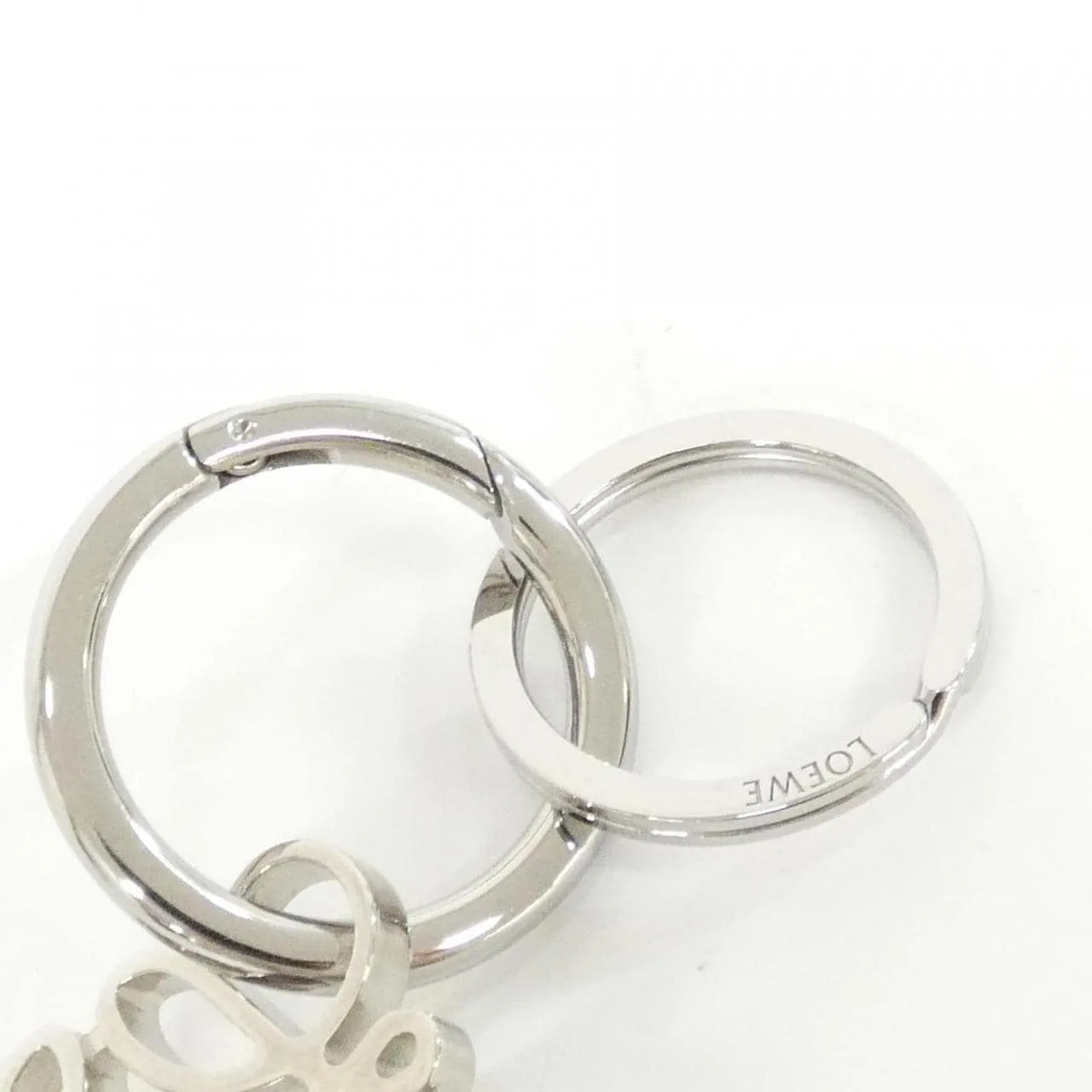 LOEWE 111 25 203 Key Case 銀色 中古品A - 縮圖 4