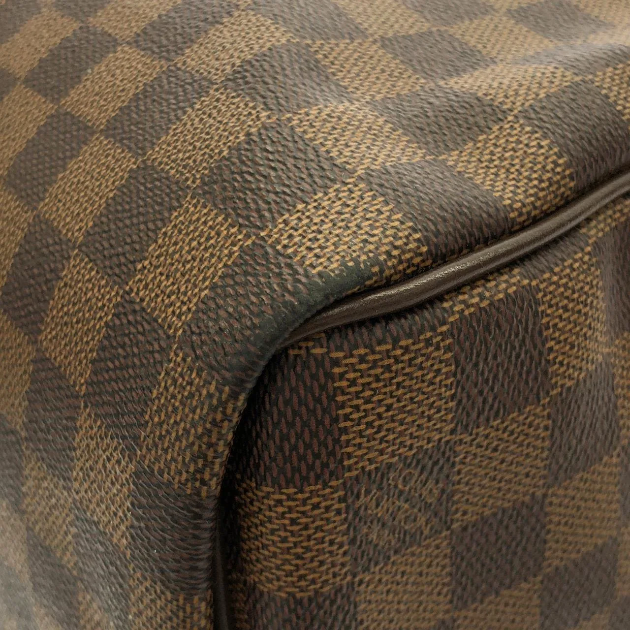 LOUIS VUITTON Keepall N41427 Boston Damier 黑色 Damier 中古品A - 縮圖 3