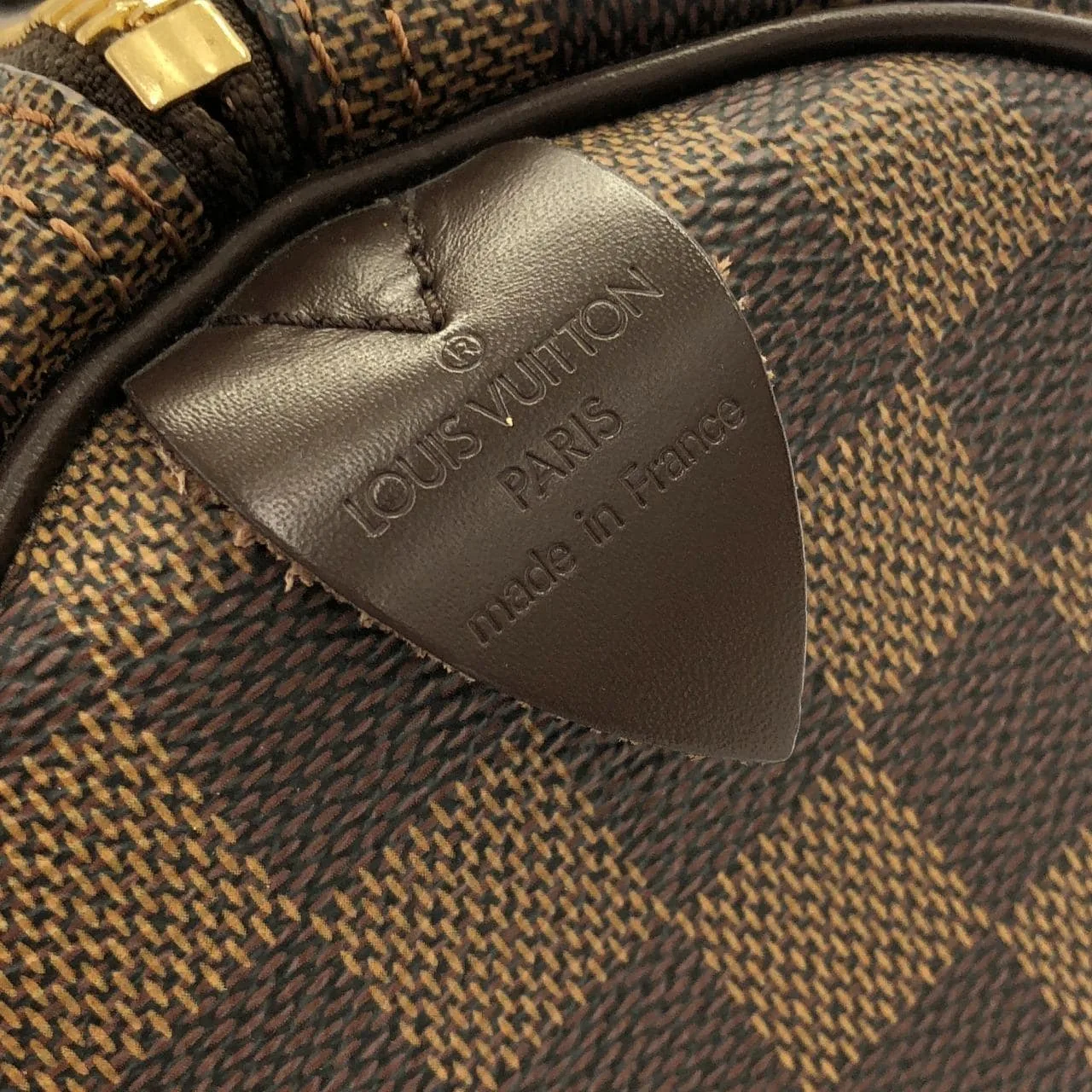 LOUIS VUITTON Keepall N41427 Boston Damier 黑色 Damier 中古品A - 縮圖 5