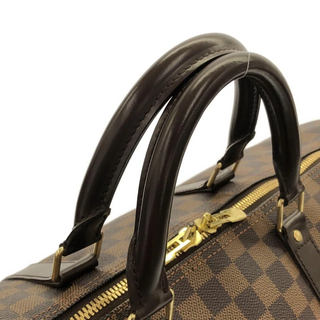 LOUIS VUITTON Keepall N41427 Boston Damier 黑色 Damier 中古品A - 縮圖 6