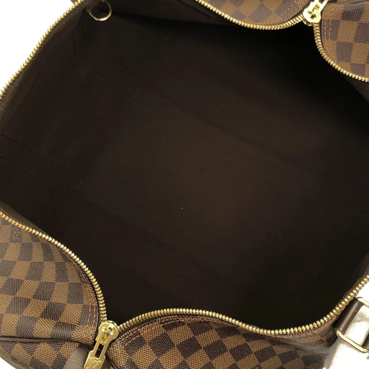 LOUIS VUITTON Keepall N41427 Boston Damier 黑色 Damier 中古品A - 縮圖 7