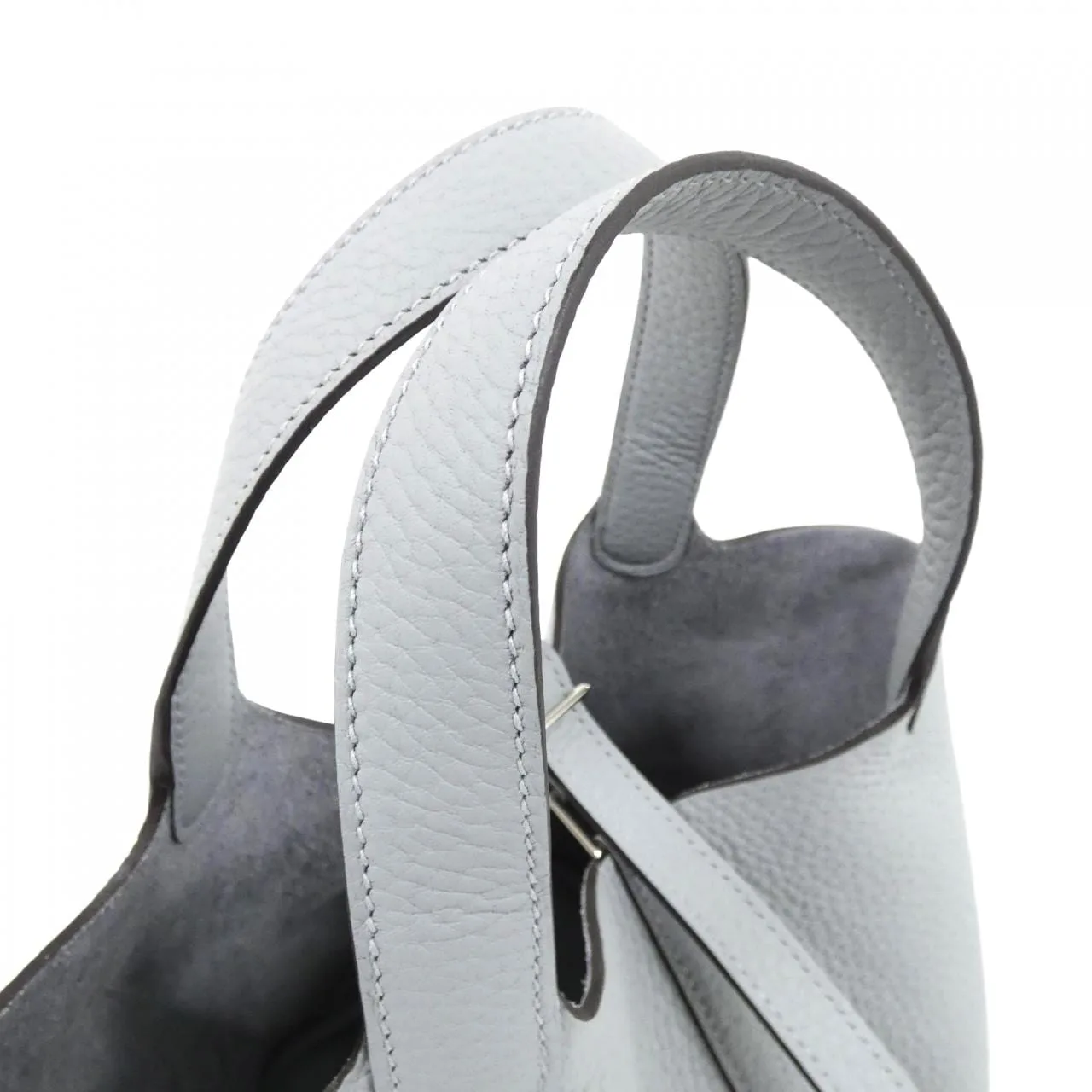 HERMES Picotin 056289CK Handbag Clemence Clemence Leather Unused - Thumbnail 4