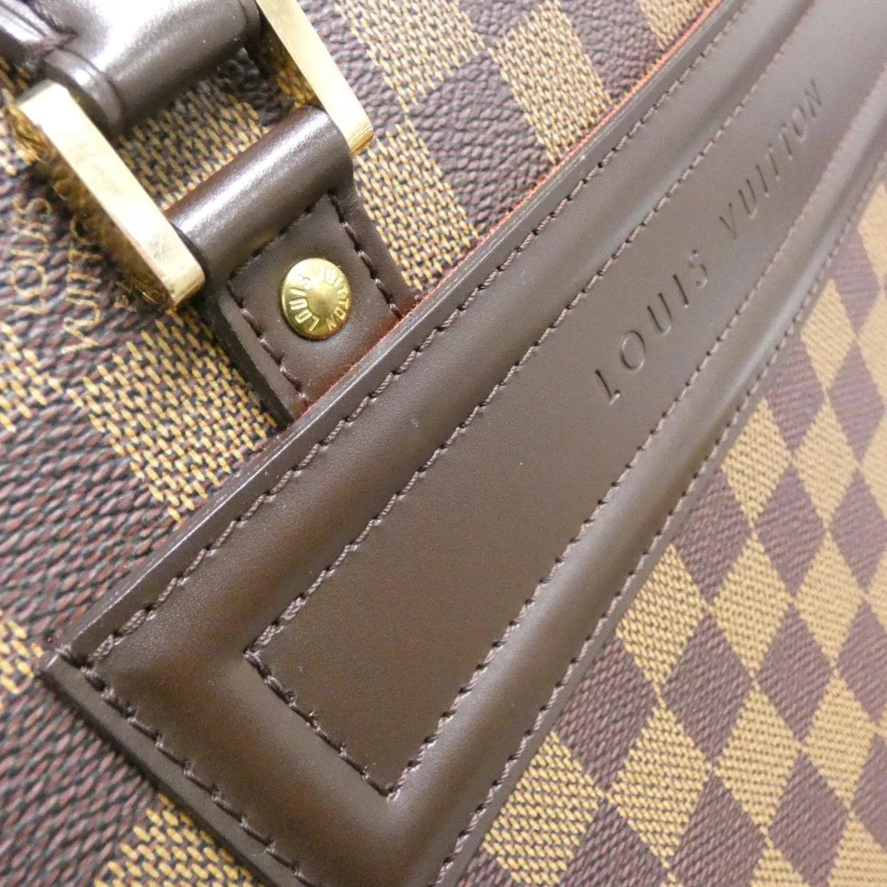 LOUIS VUITTON N41455 Handbag Damier 黑色 Damier 中古品A - 縮圖 4