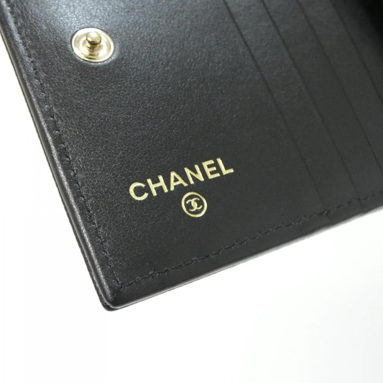 CHANEL AP4656 Wallet Grained Calfskin 黑色 荔枝紋牛皮 中古品A - 縮圖 5