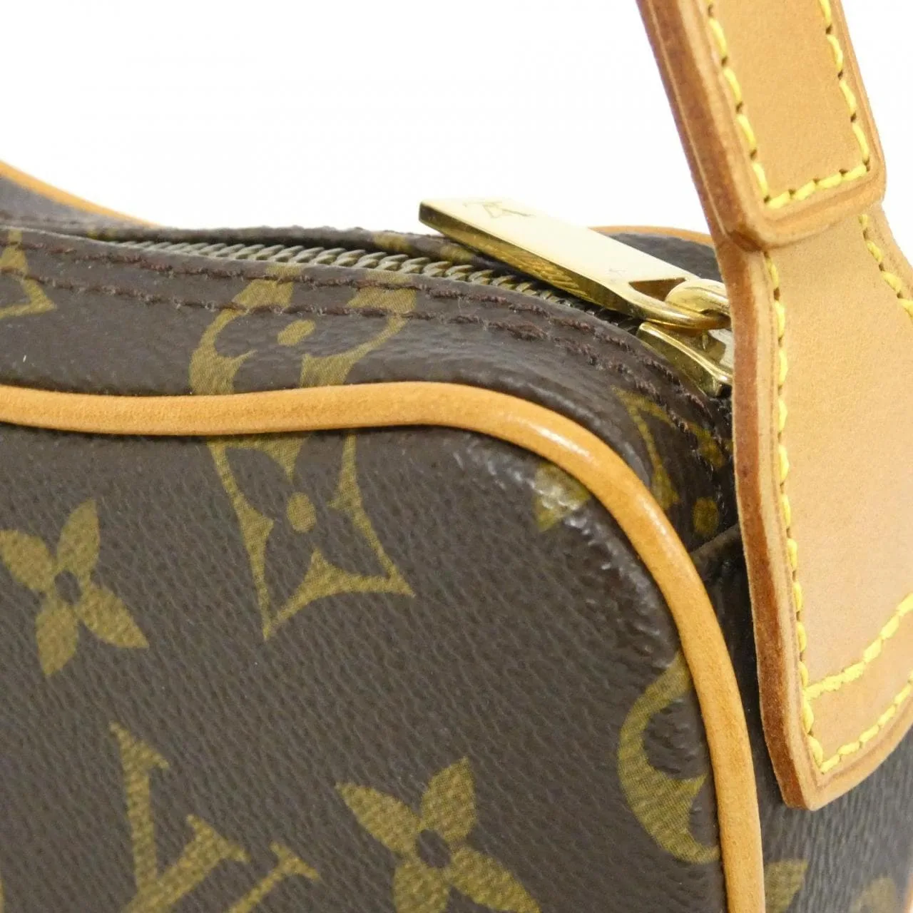 LOUIS VUITTON Pochette M51510 Shoulder Monogram 黑色 Monogram 中古品A - 縮圖 4