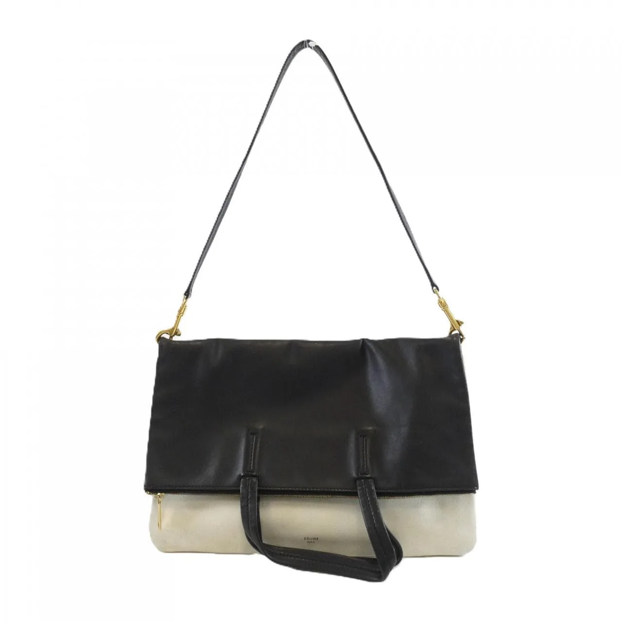 CELINE Handbag Leather Black