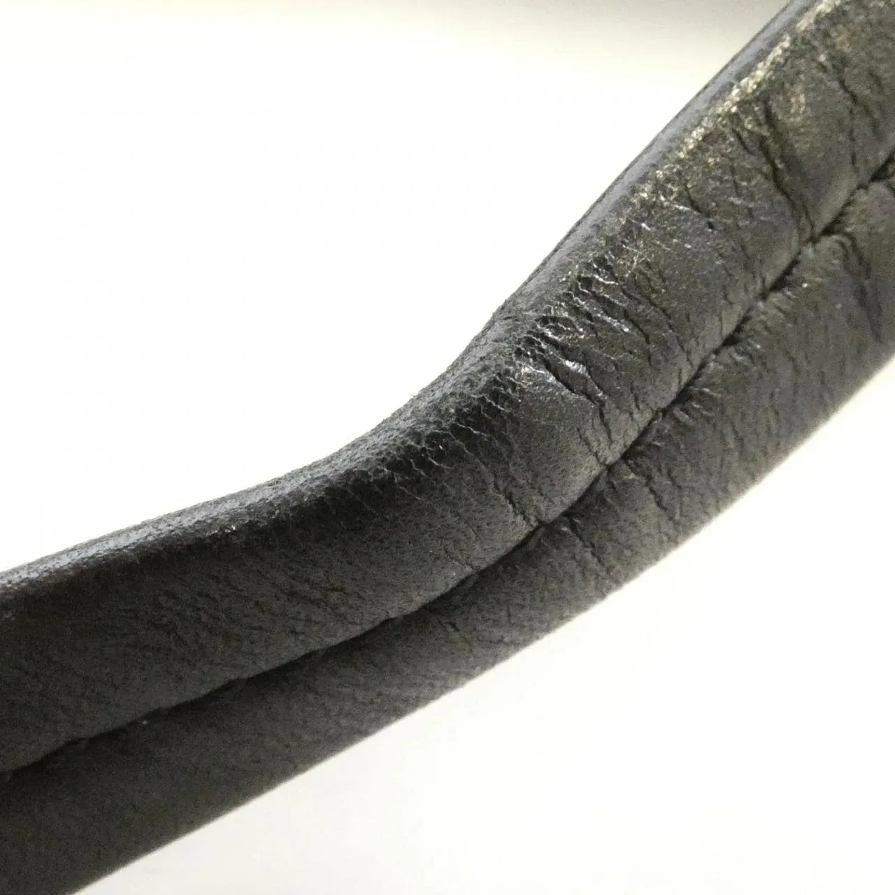 CELINE Handbag Leather 黑色 皮革 中古品B - 縮圖 7