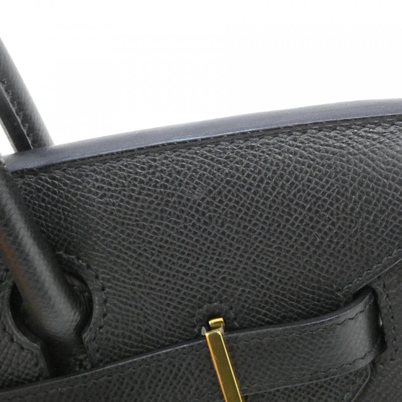 HERMES Birkin 041701CC Handbag Epsom 黑色 Epsom 皮 中古品A - 縮圖 5