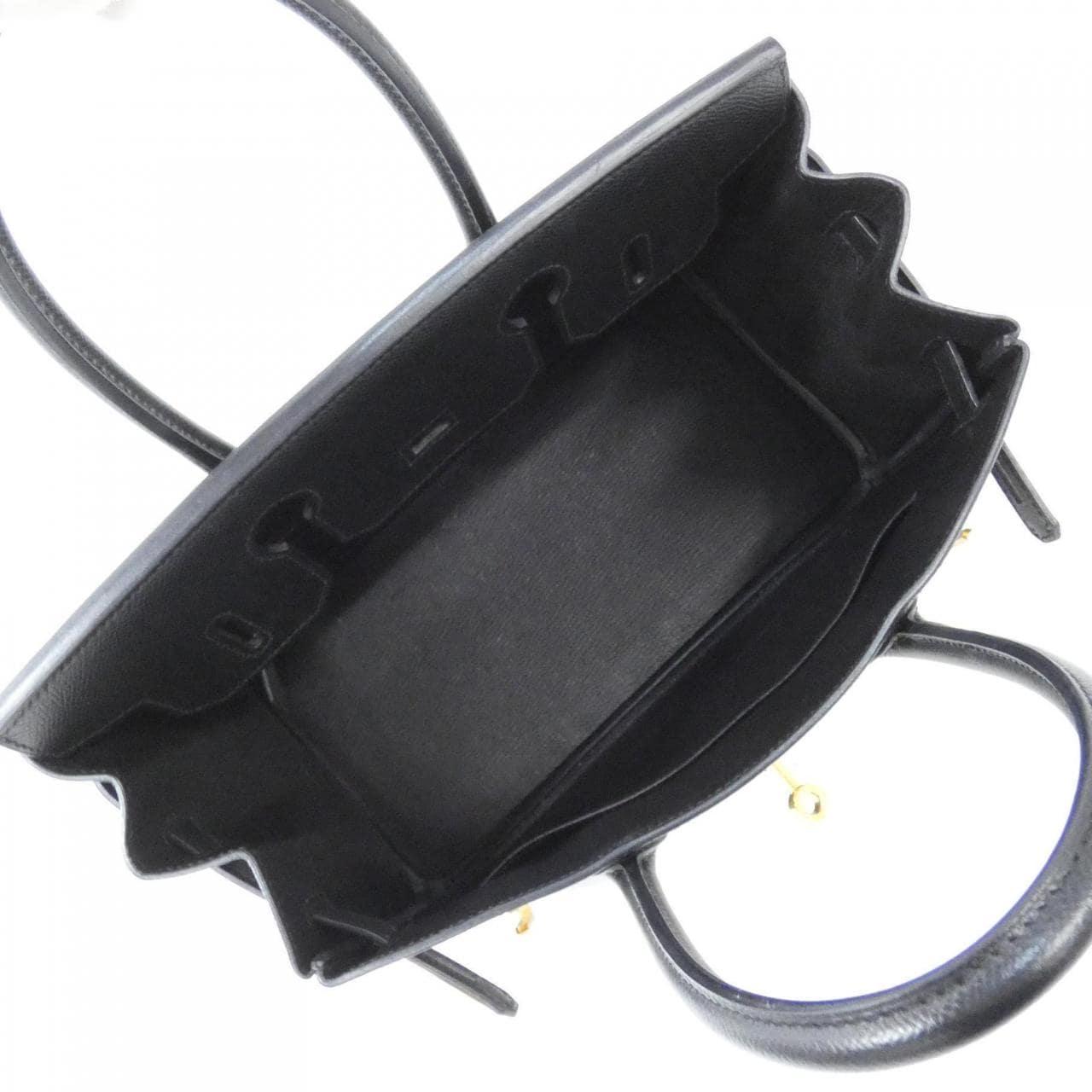 HERMES Birkin 041701CC Handbag Epsom 黑色 Epsom 皮 中古品A - 縮圖 9