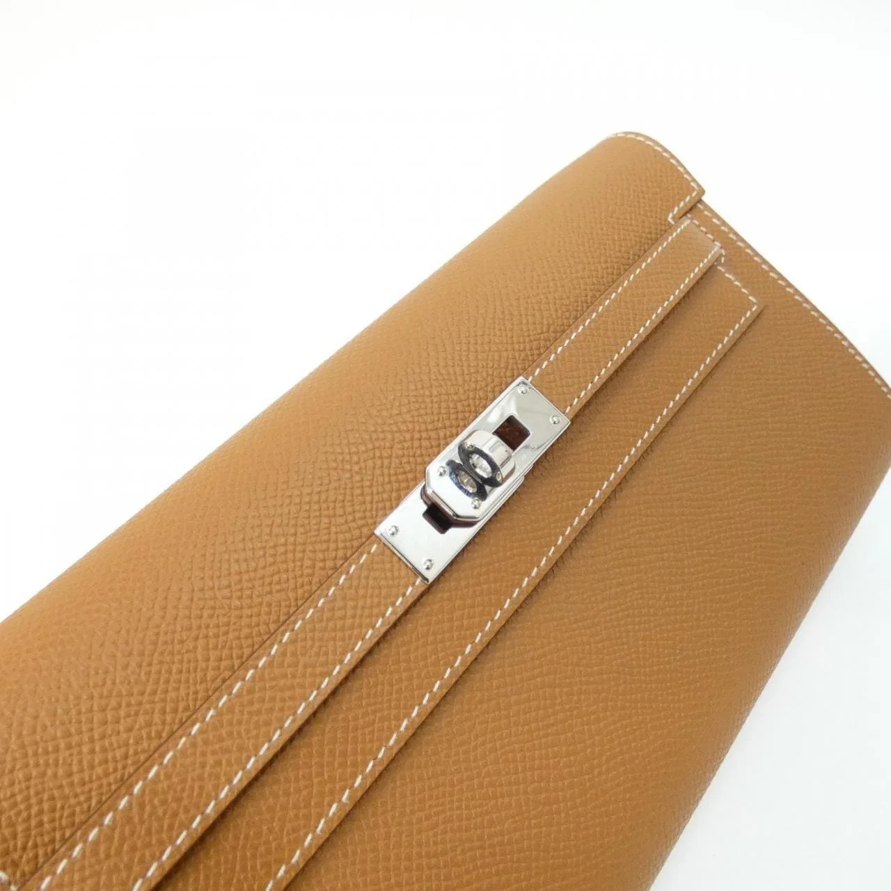 HERMES Kelly 080253CK Wallet Epsom Gold Epsom Leather Rank A - Thumbnail 4