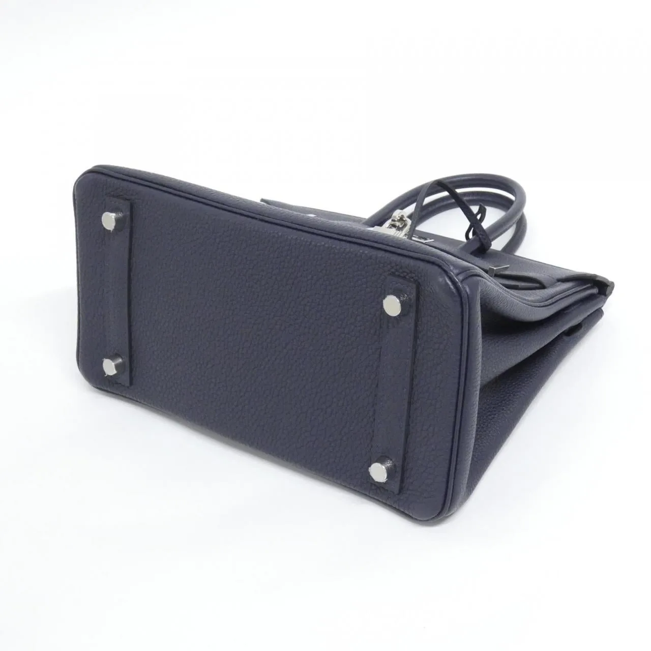 HERMES Birkin 041344CK Handbag Togo Blue Togo Leather Rank A - Thumbnail 3